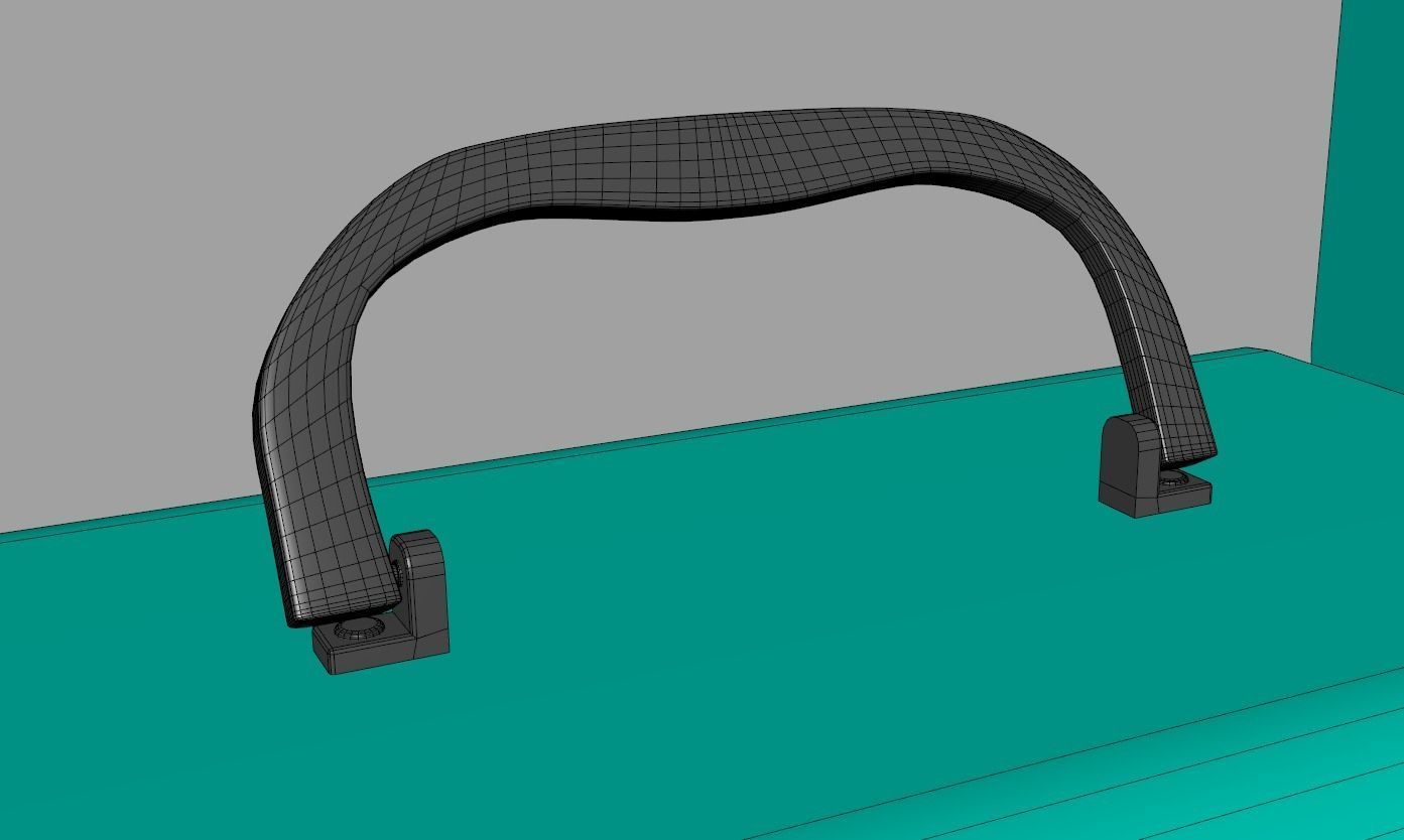 Children Cardboard Chest Suitcase 3D model_12