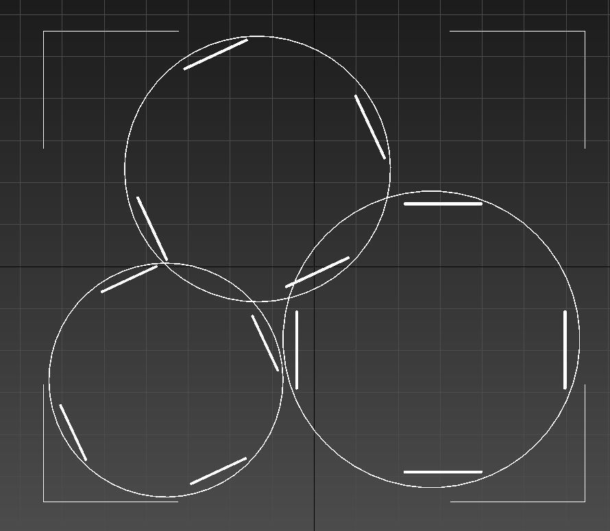 Wooden tables metal legs 3D model_13