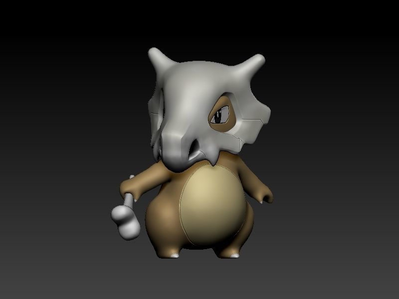 Pokemon cubone 3D print model_1