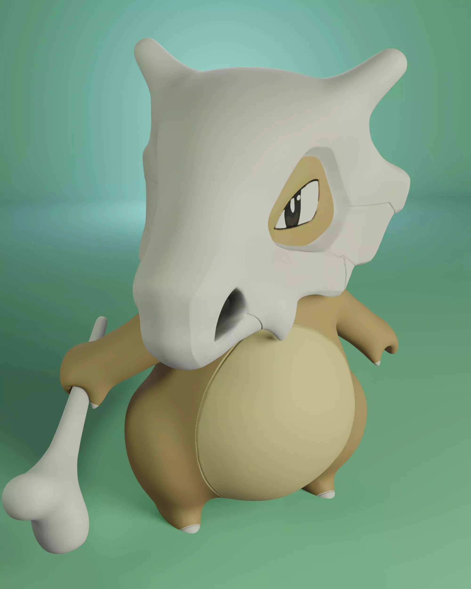 Pokemon cubone 3D print model_0