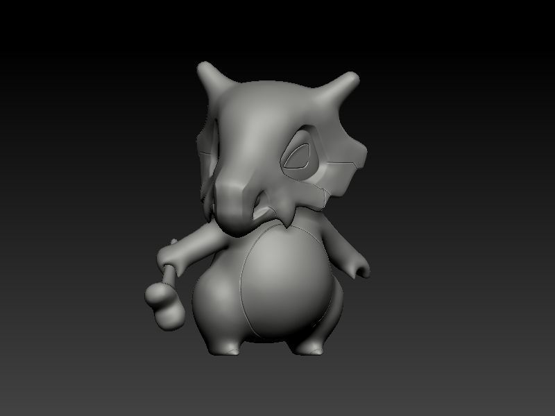 Pokemon cubone 3D print model_2