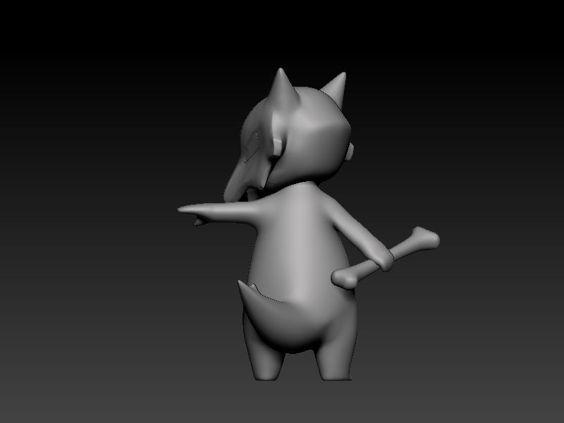 pokemon marowak 3D print model_6