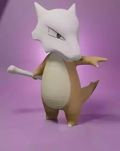 pokemon marowak 3D print model