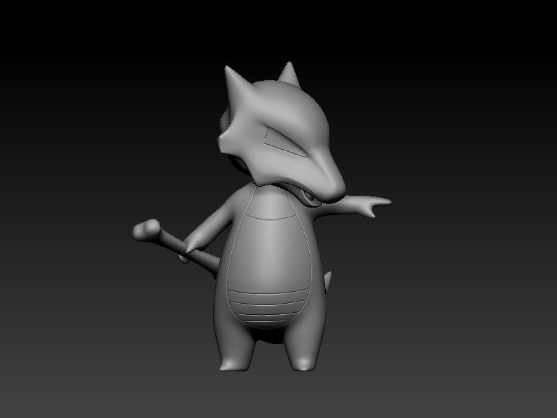 pokemon marowak 3D print model_4