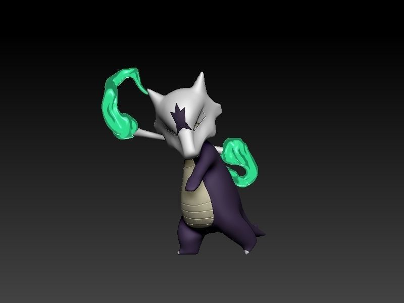 pokemon alola marowak 3D print model_1