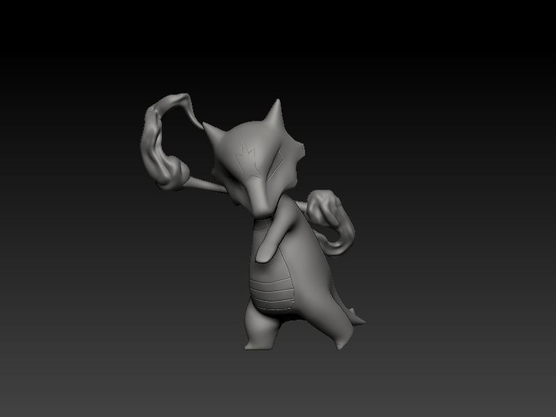 pokemon alola marowak 3D print model_2