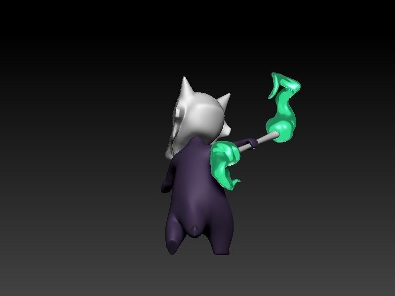 pokemon alola marowak 3D print model_5