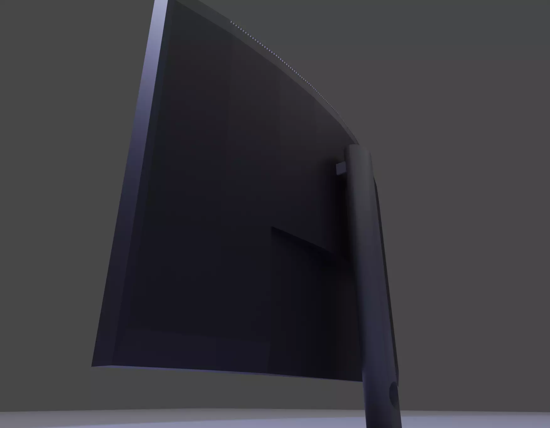 Generic gaming monitor Low-poly 3D model_0
