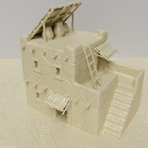 Desert House Tabletop Terrain 28 mm 3D print model
