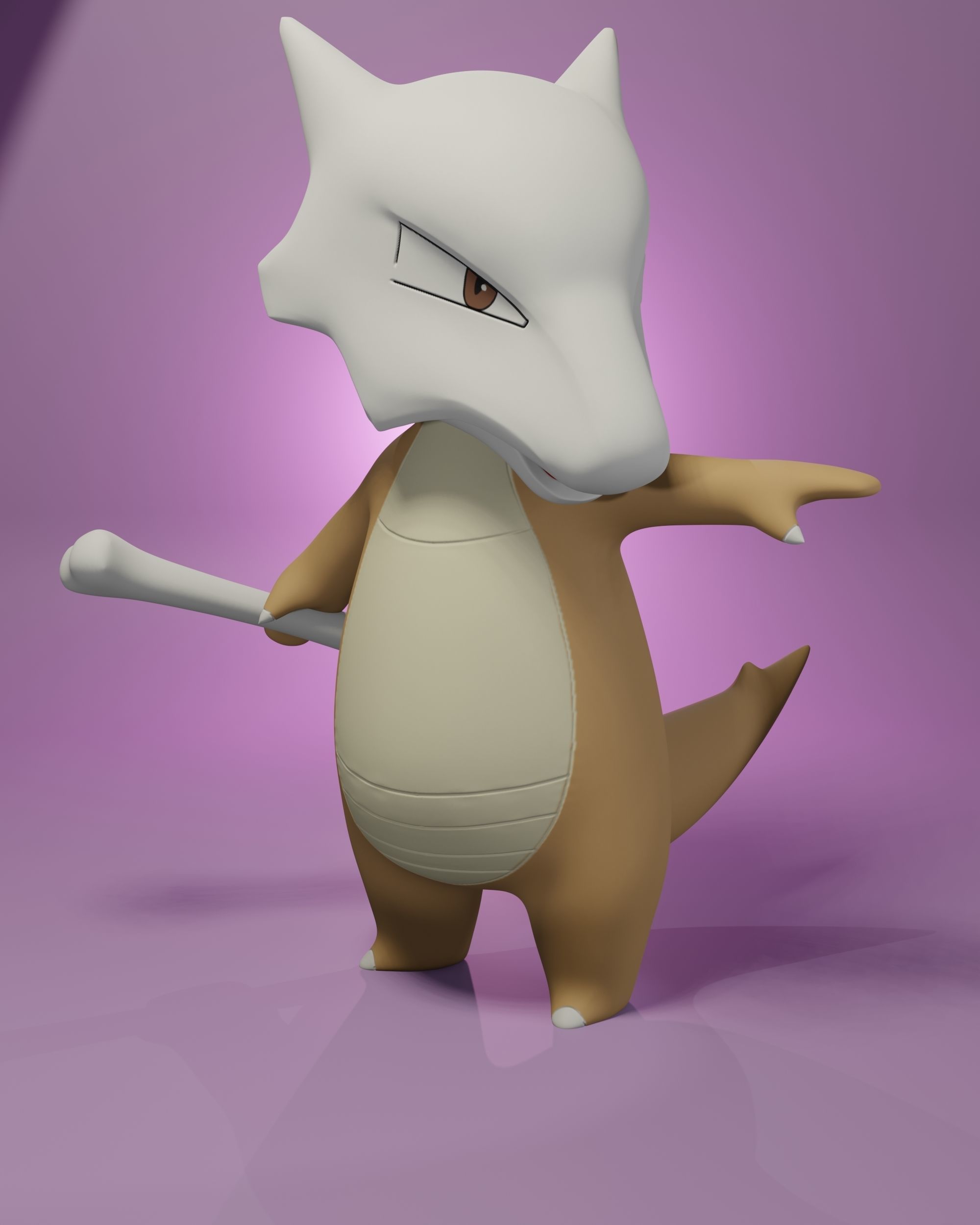 pokemon cubone evolution pack 3D print model_6