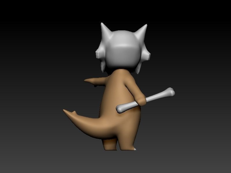 pokemon cubone evolution pack 3D print model_7