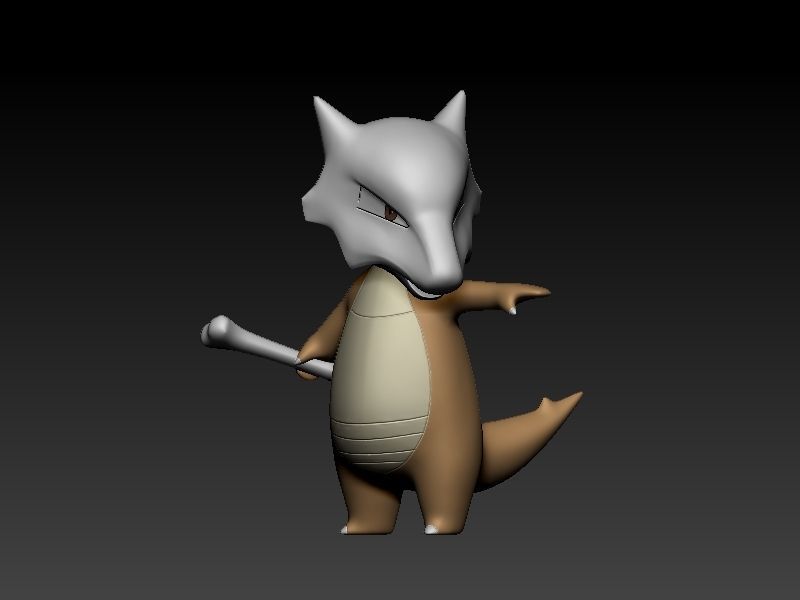 pokemon cubone evolution pack 3D print model_10