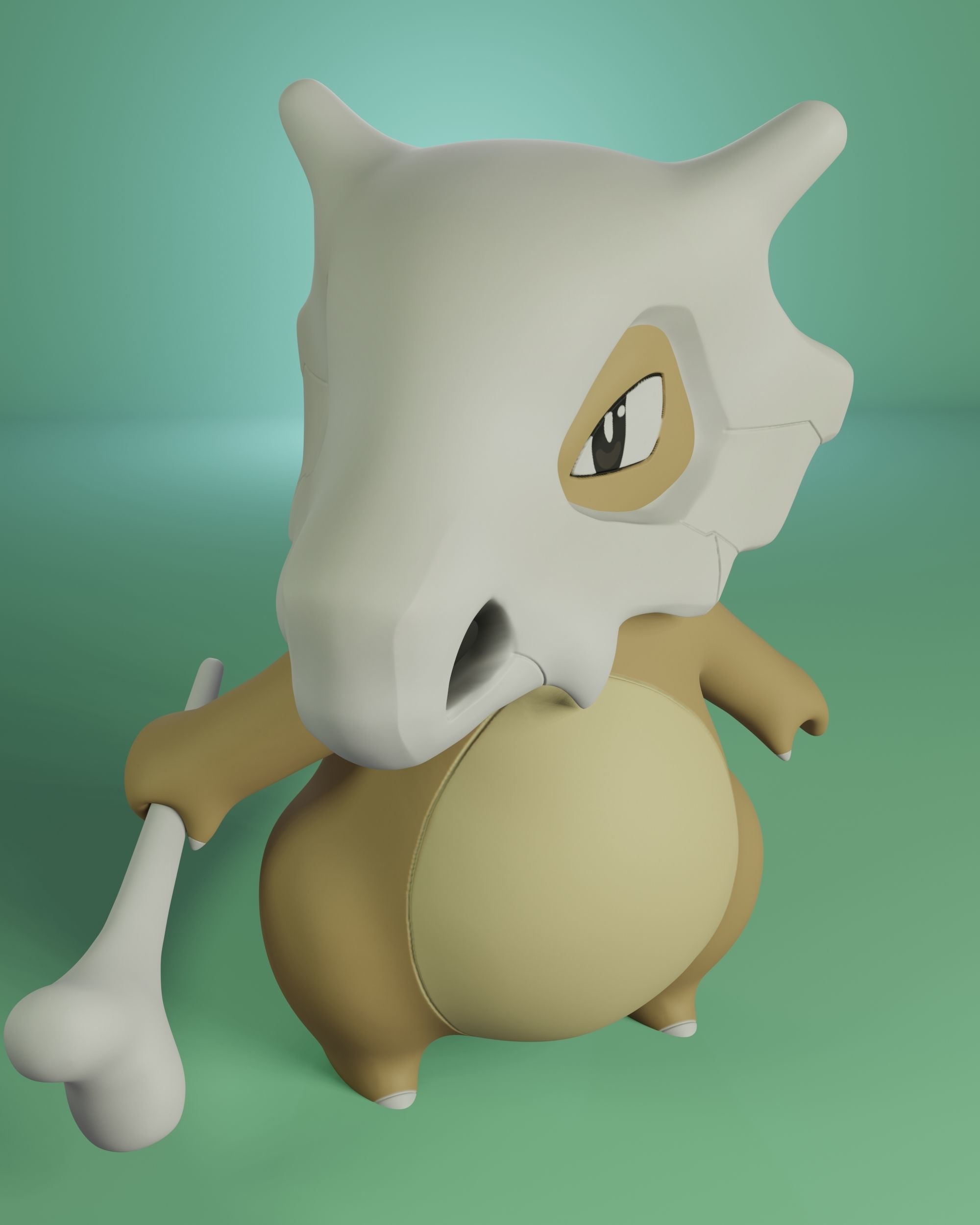 pokemon cubone evolution pack 3D print model_1