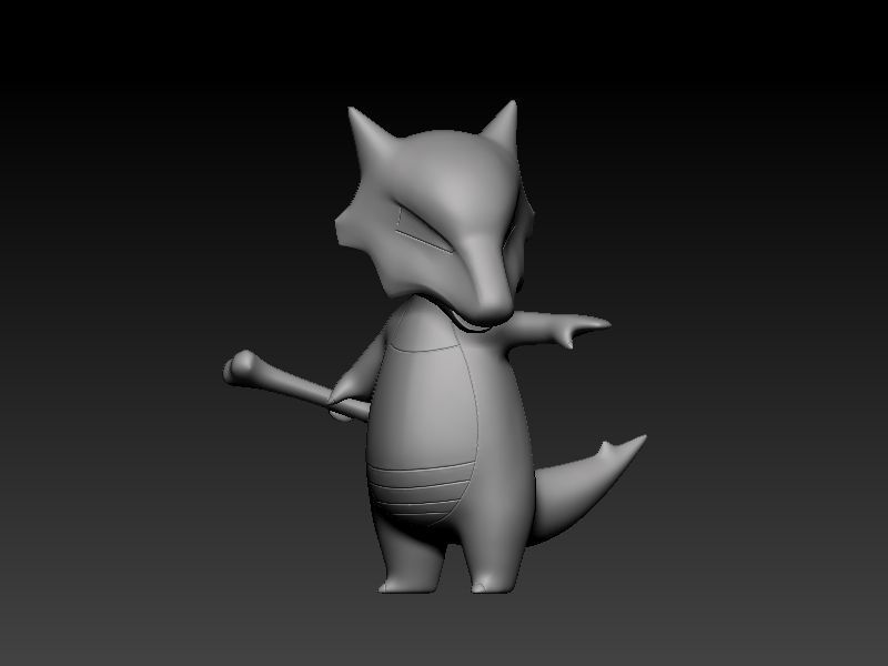 pokemon cubone evolution pack 3D print model_9