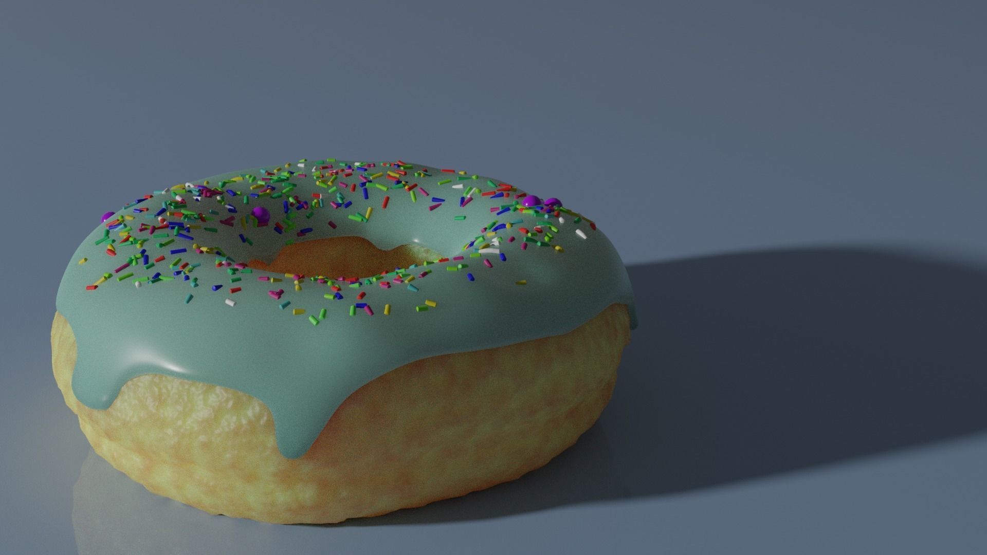 delicious donut 3D model_2