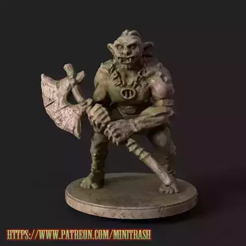 Orc guard miniature
