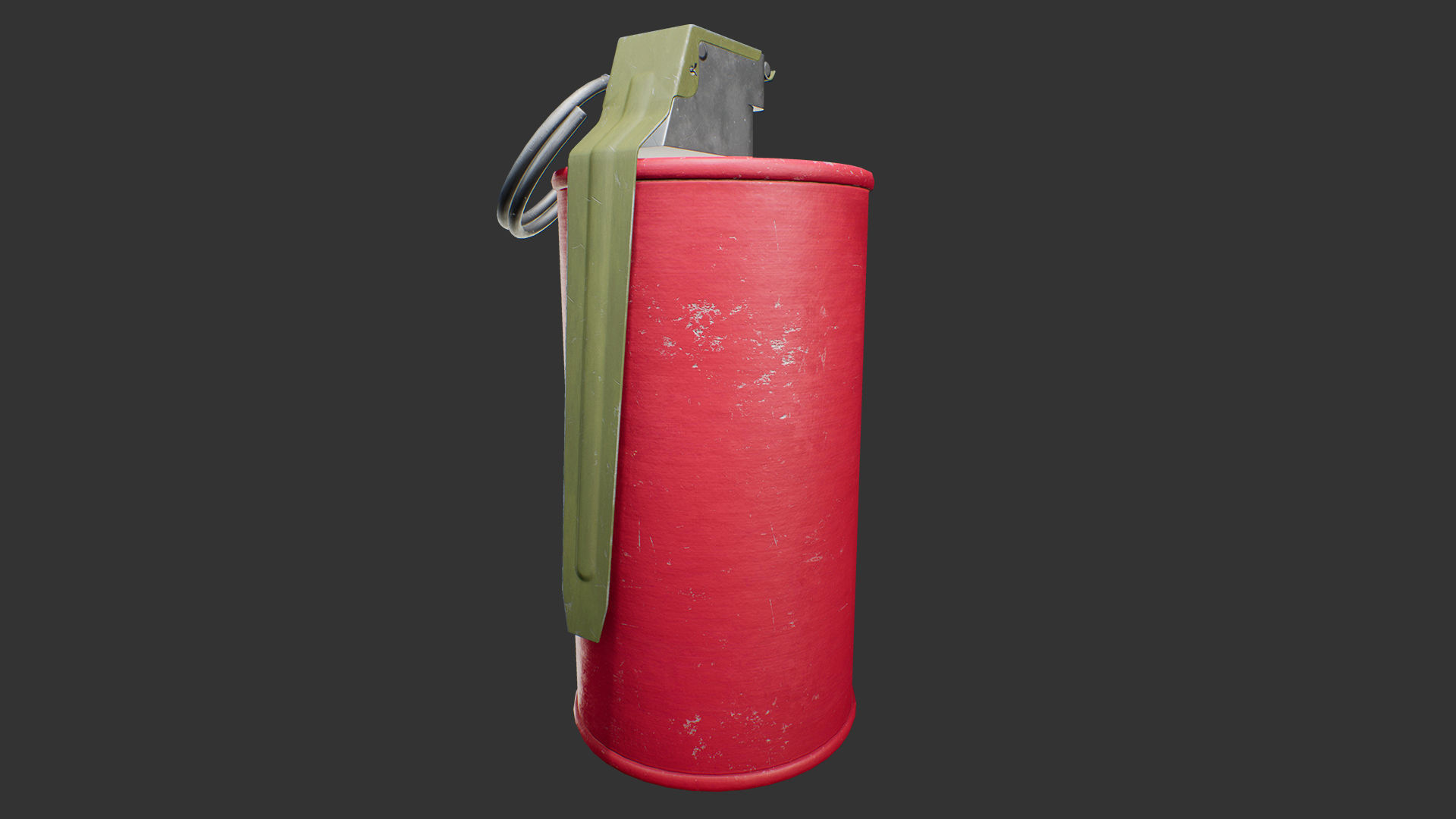 AN-M14 Incendiary Grenade Low-poly 3D model_8