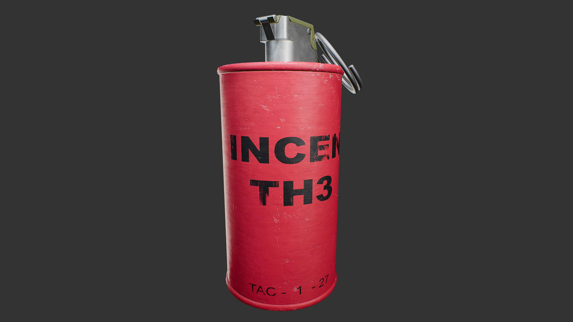 AN-M14 Incendiary Grenade Low-poly 3D model_7
