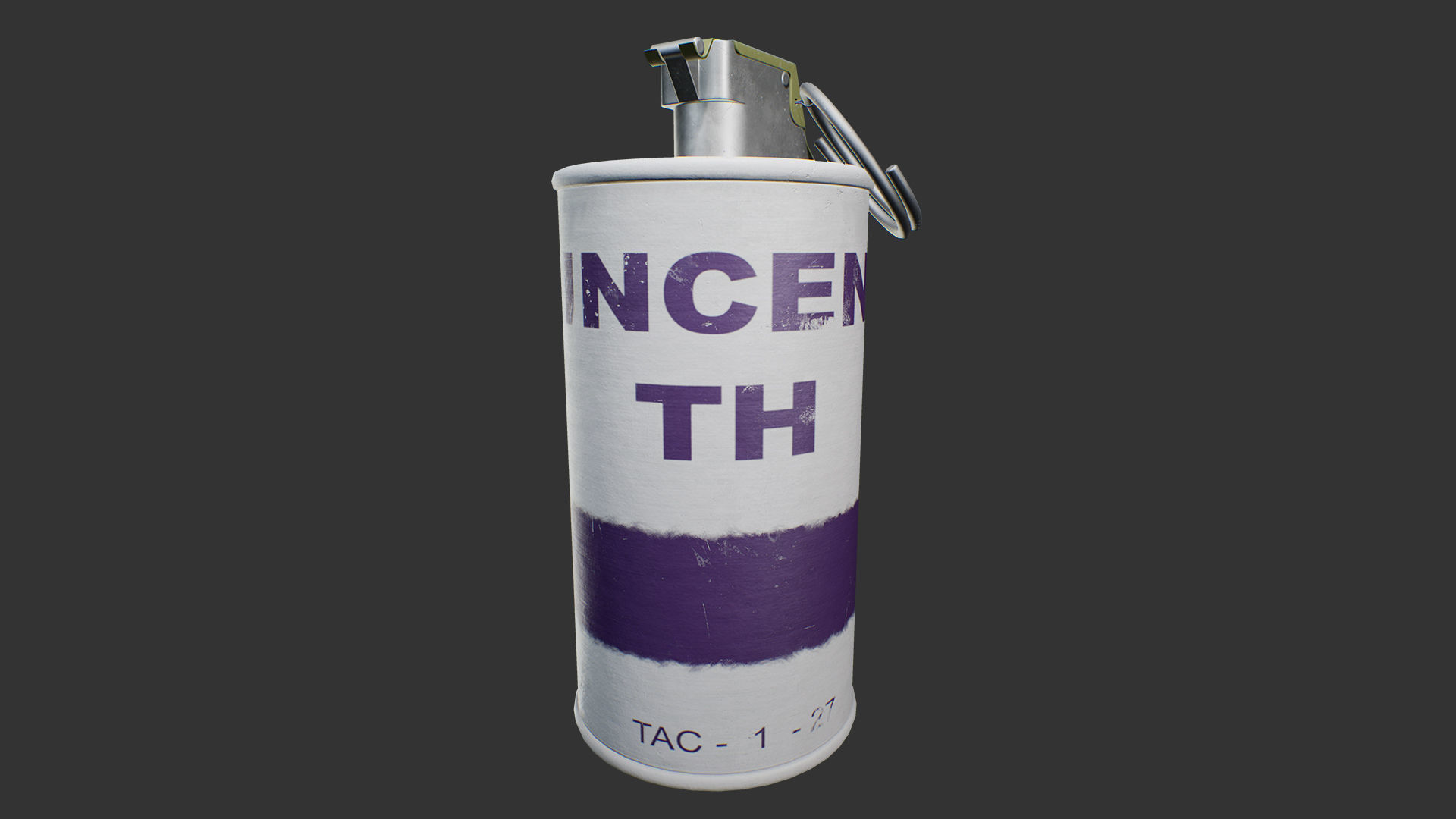 AN-M14 Incendiary Grenade Low-poly 3D model_13