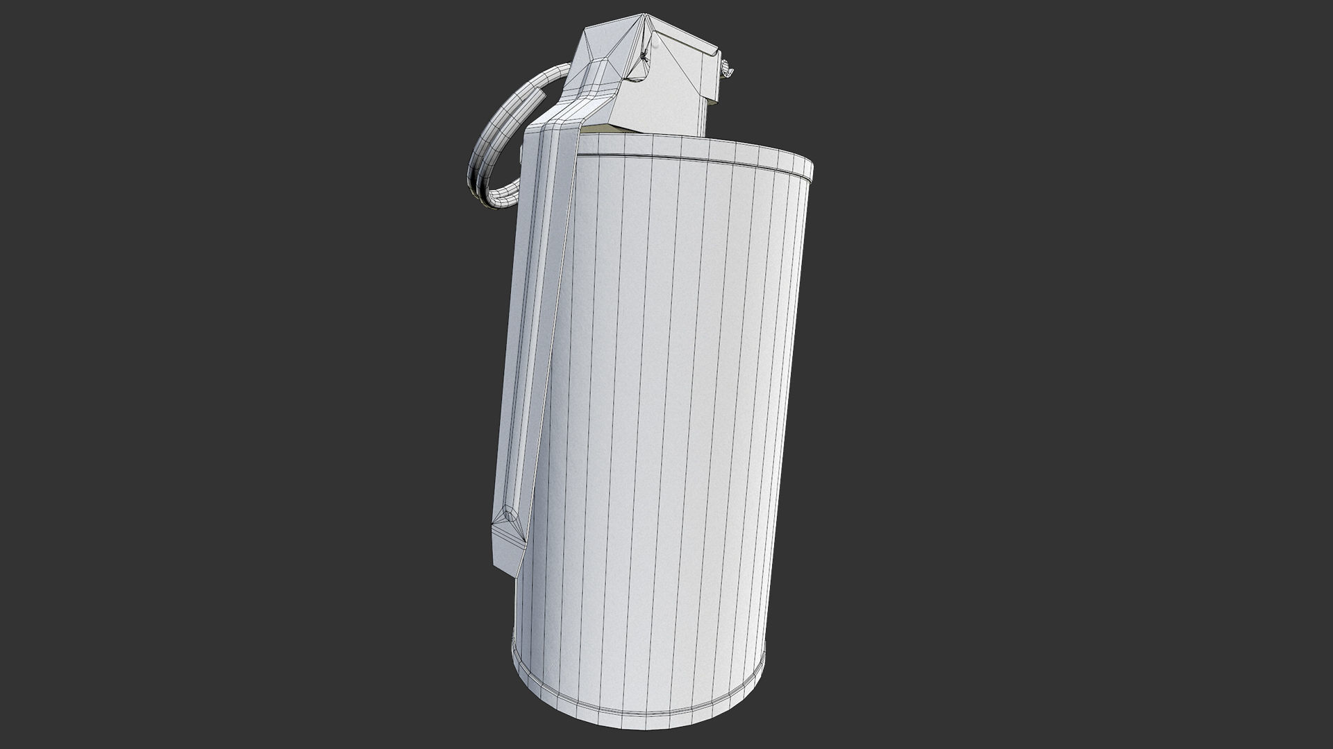 M18 Smoke Grenade Low-poly 3D model_10