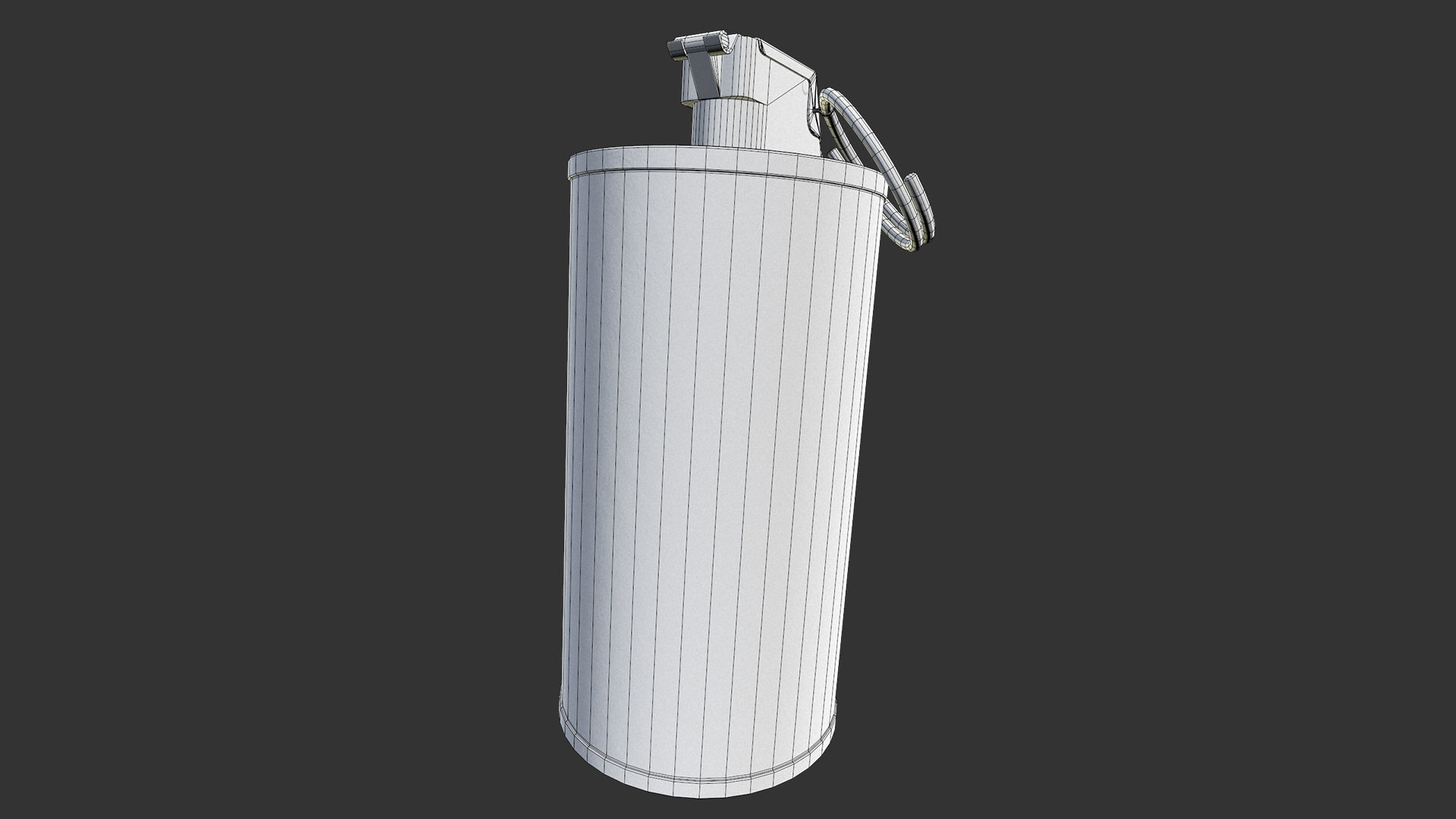 M18 Smoke Grenade Low-poly 3D model_9