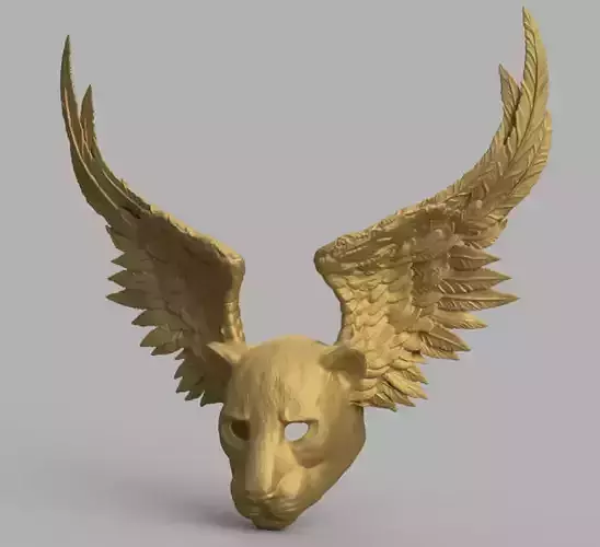 Mascarade mask - Lion with wings