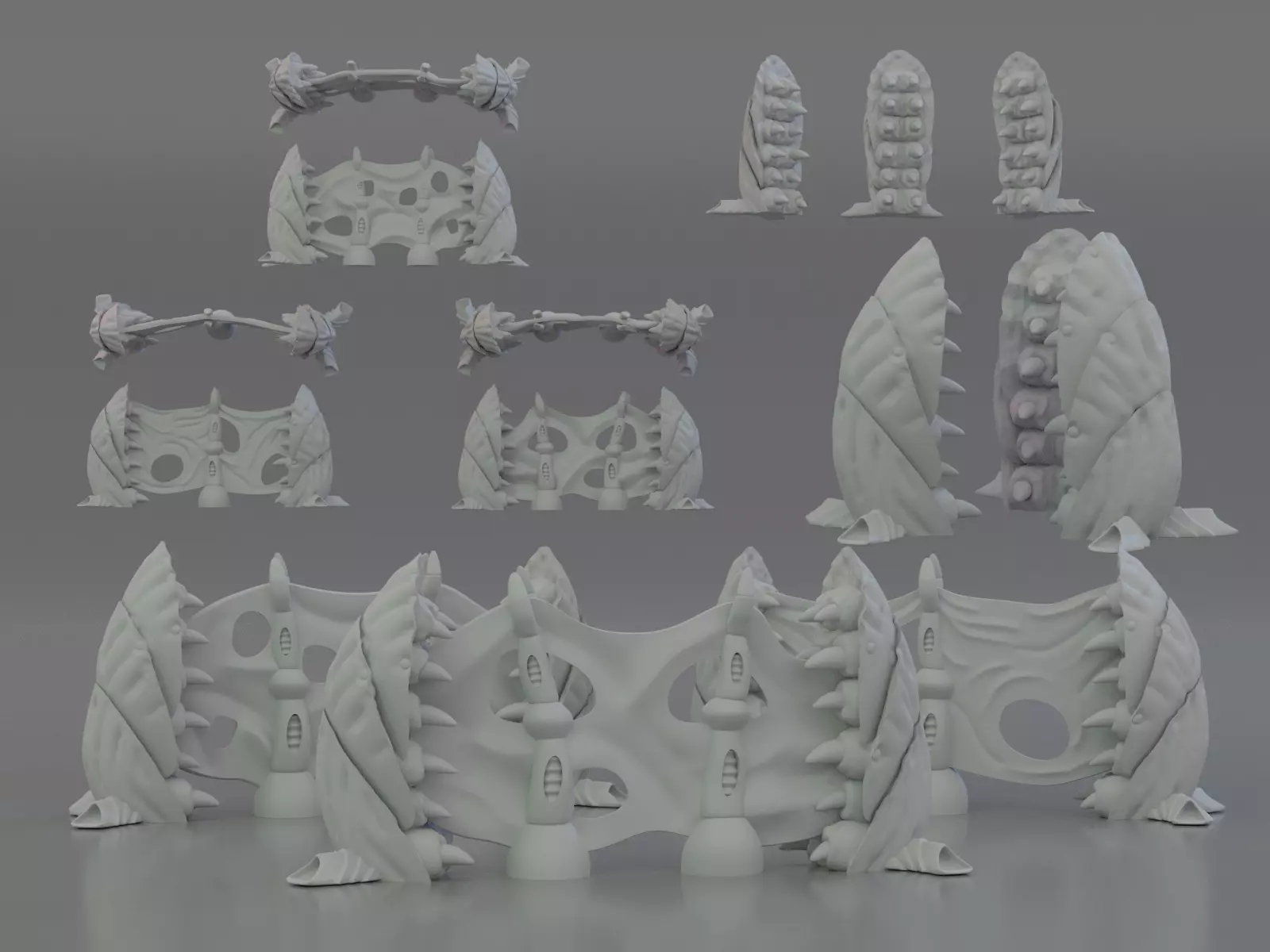 Space bugs barricade 3D print model