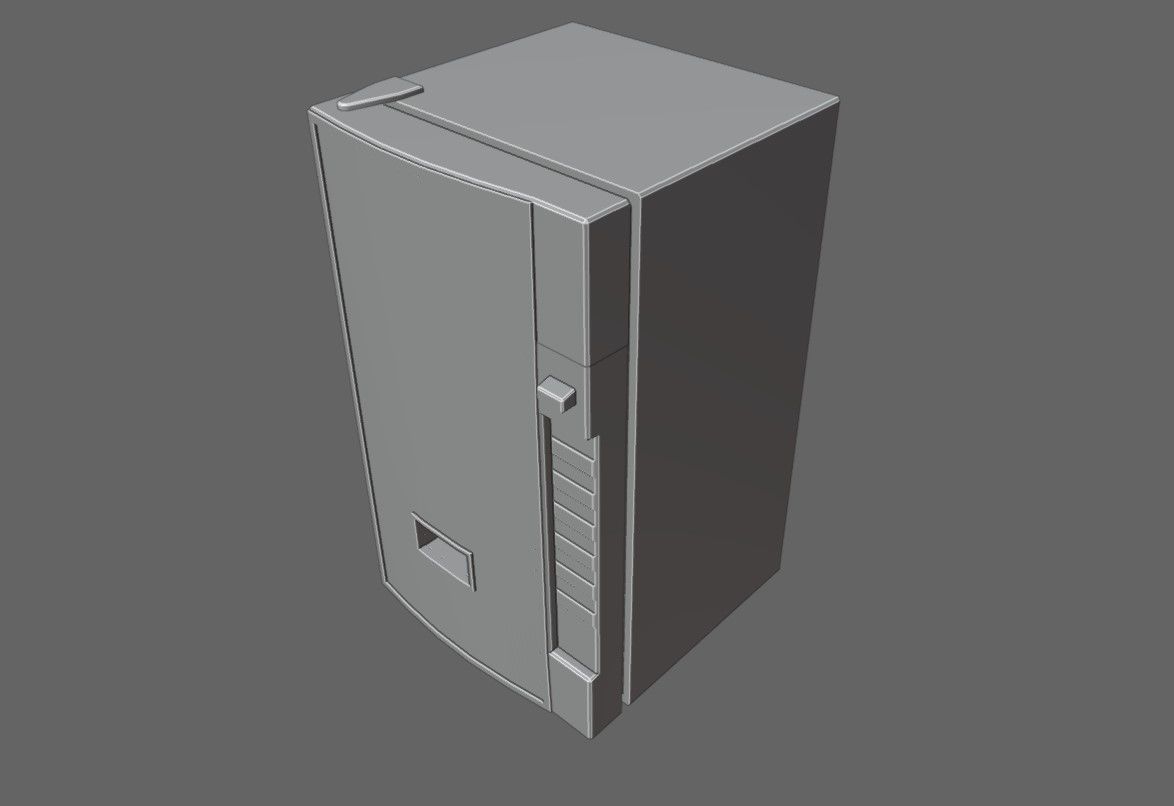 Soda Machine - Maquina de Refrigerantes Low-poly 3D model_16