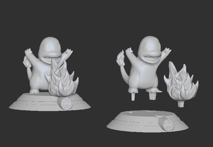 Charmander - Pokemon 3D print model_16