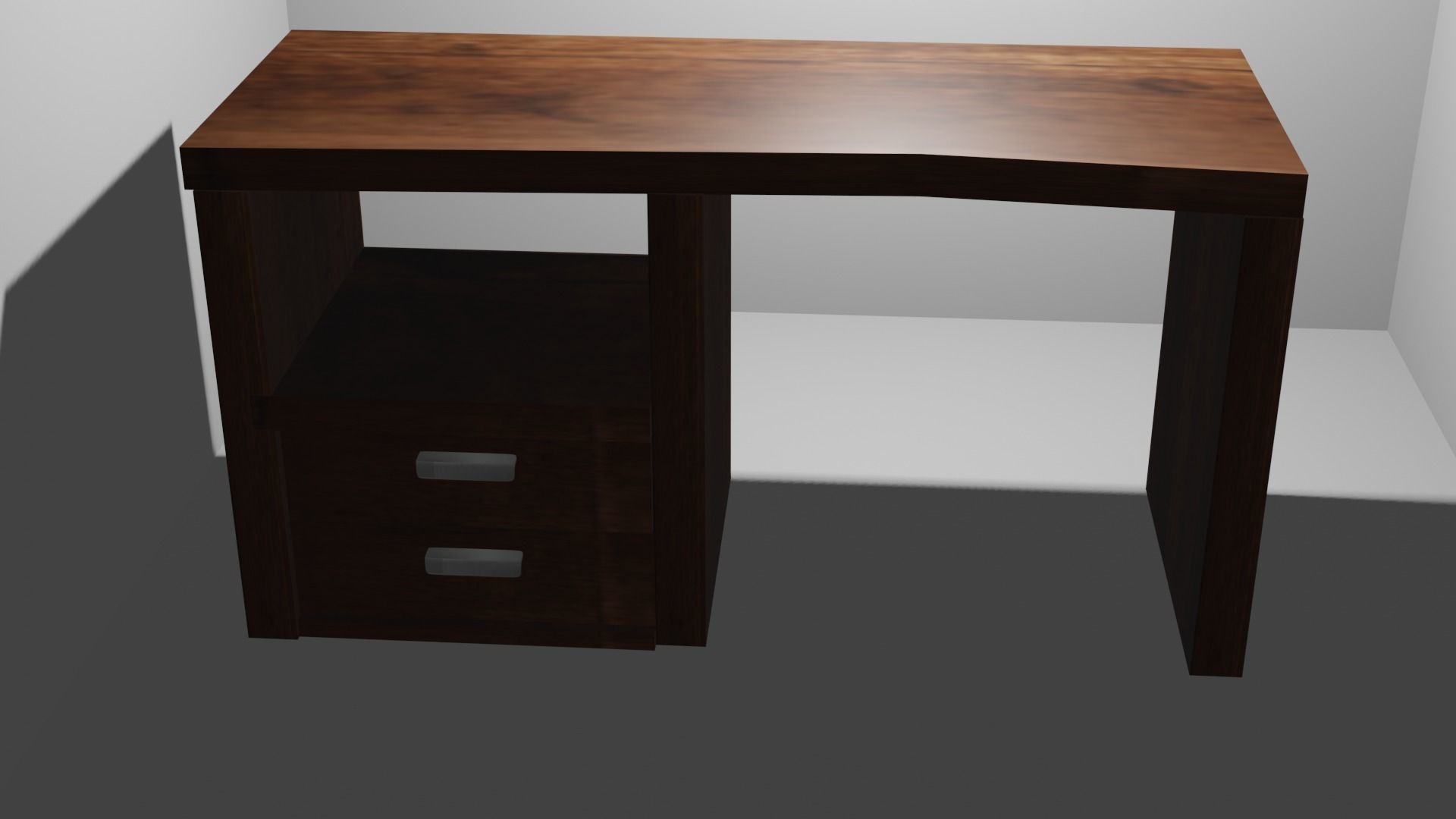 my desk Free low-poly 3D model_3