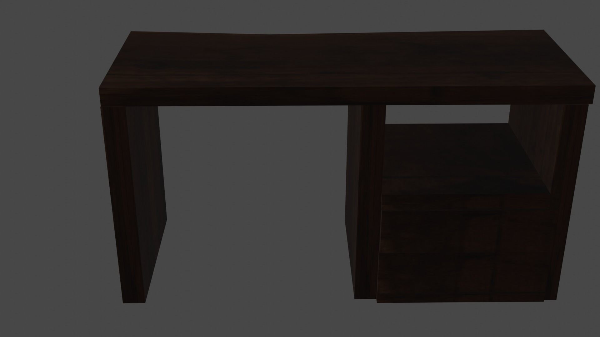 my desk Free low-poly 3D model_4
