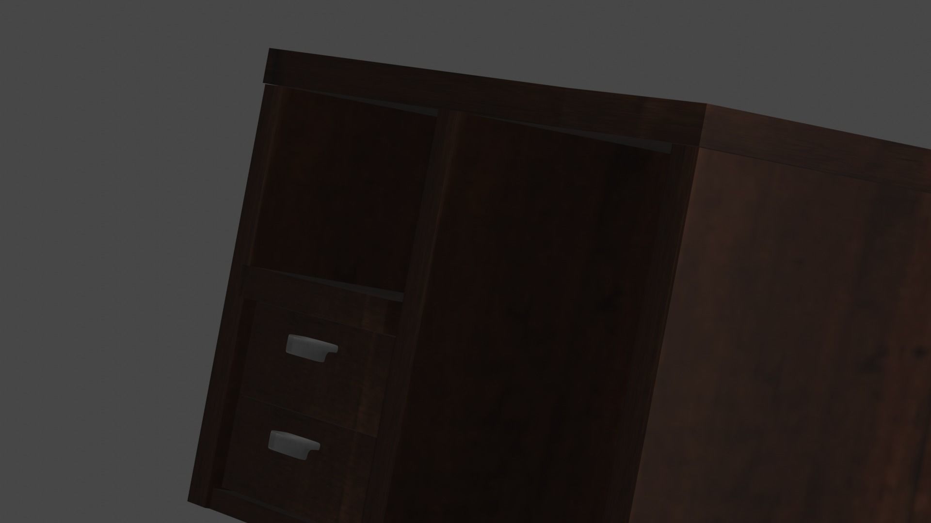 my desk Free low-poly 3D model_2