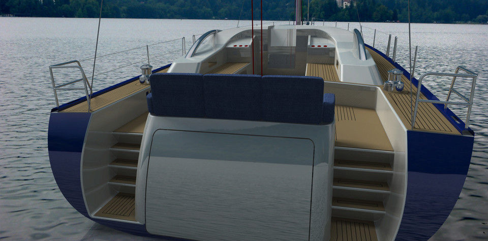 Yacht boat 3D model_3