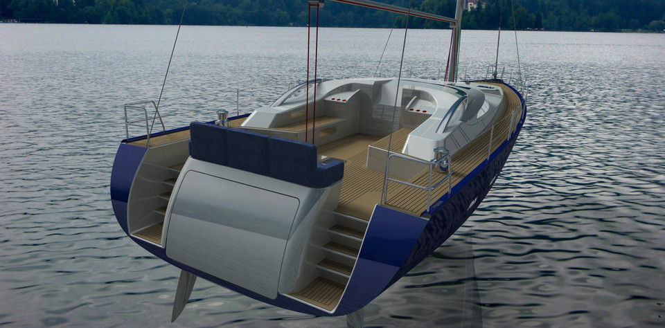 Yacht boat 3D model_4