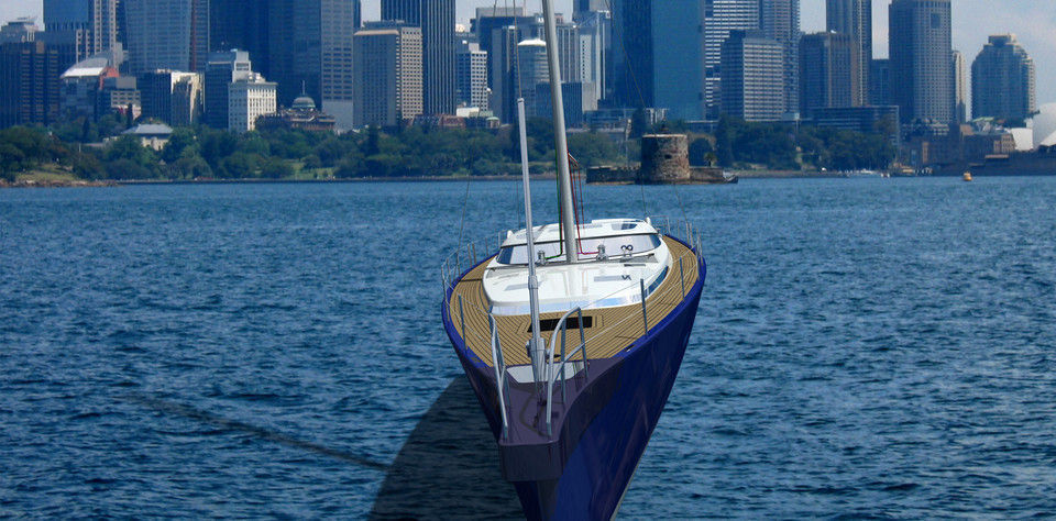 Yacht boat 3D model_2