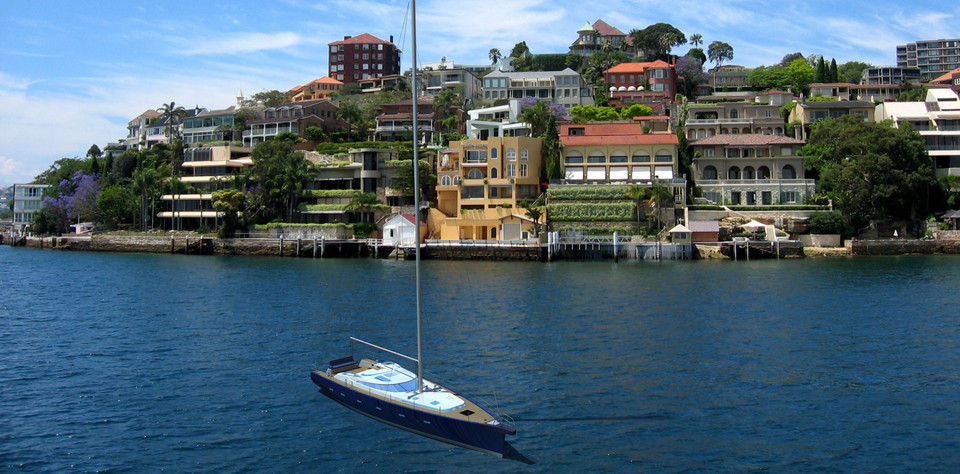 Yacht boat 3D model_1