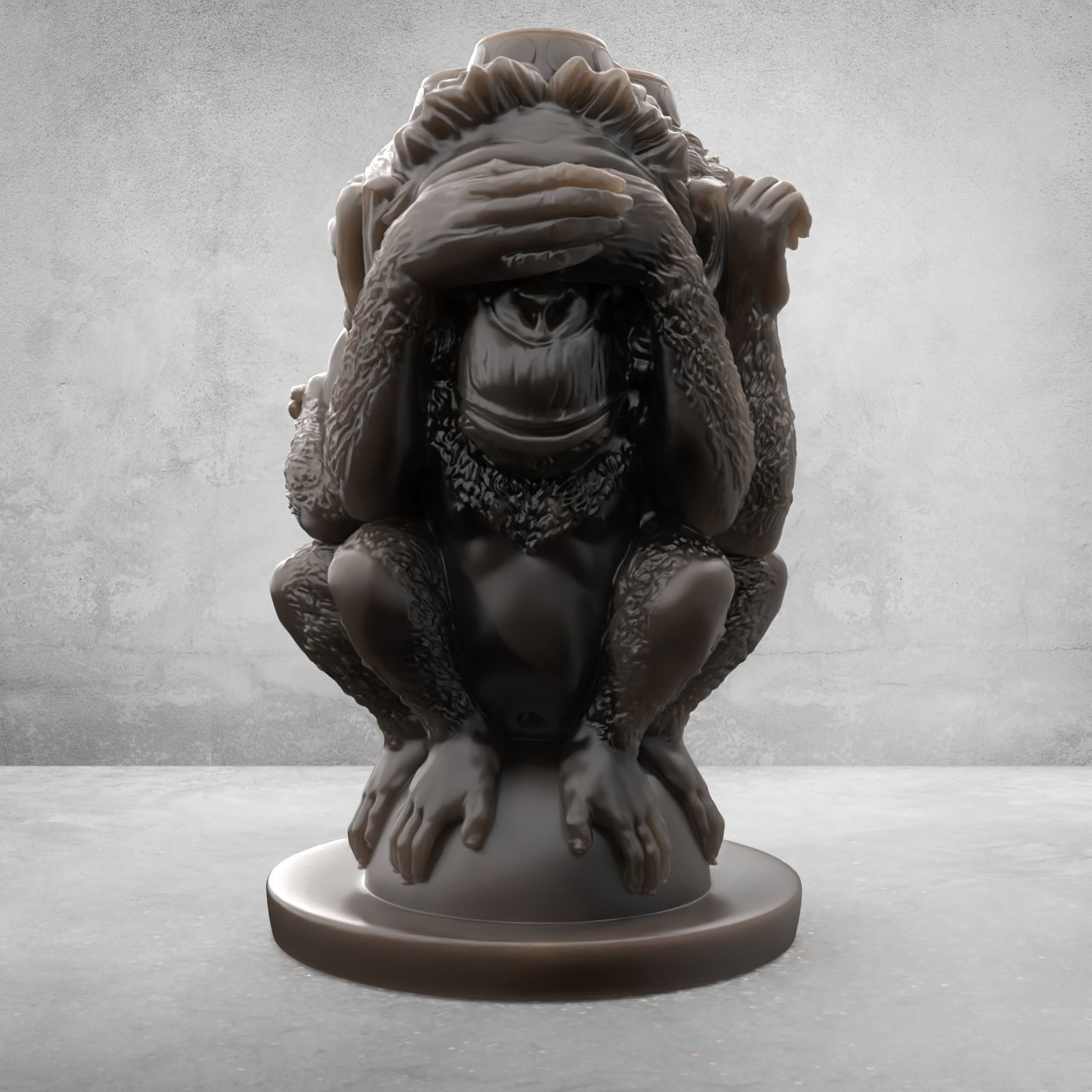 Three Wise Monkeys 3D model 3D print model_13