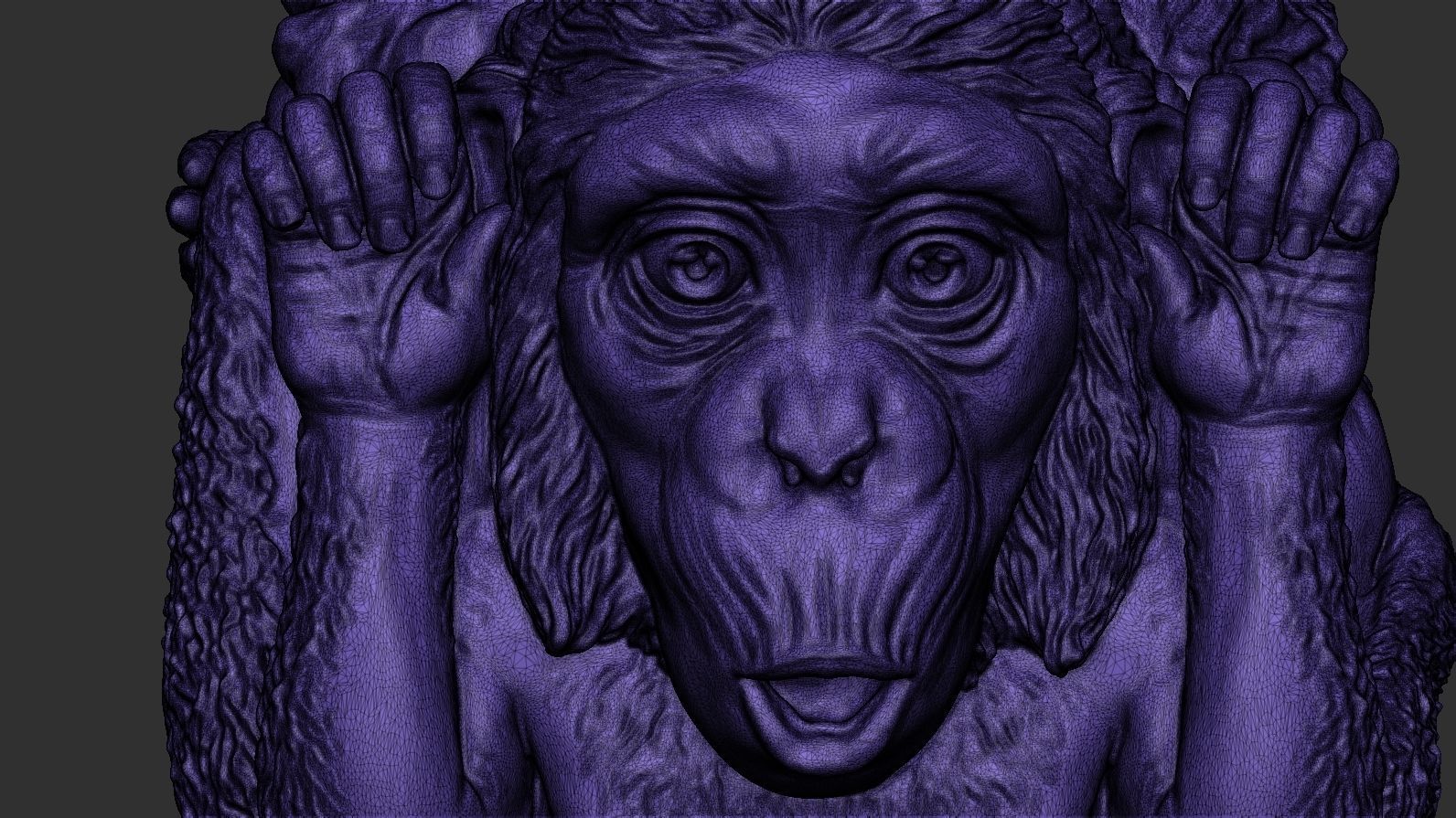 Three Wise Monkeys 3D model 3D print model_52
