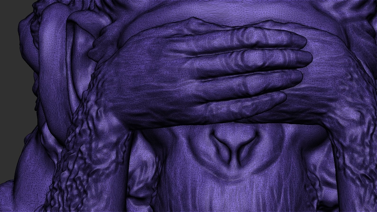 Three Wise Monkeys 3D model 3D print model_51