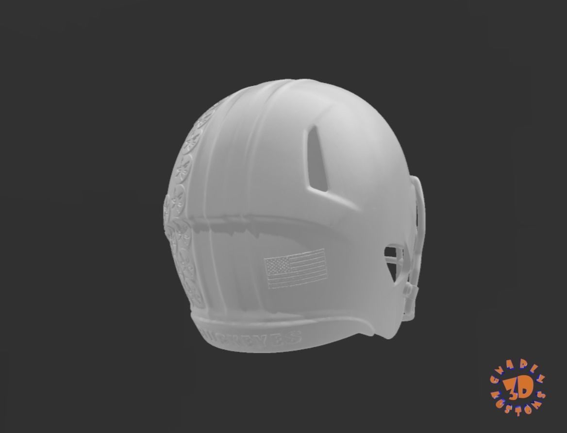 Ohio State Buckeyes Collage Team Football Helmet 3D print model_4