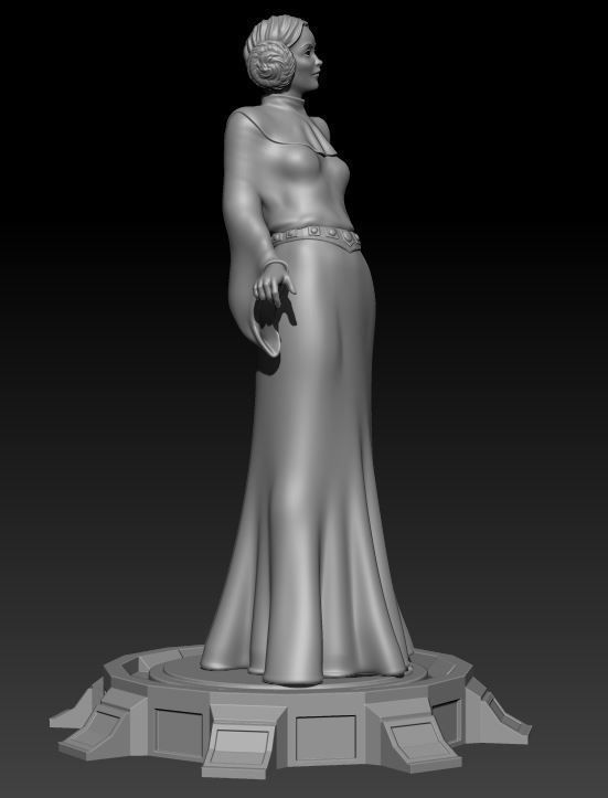 Princess Leia 3D print model_3