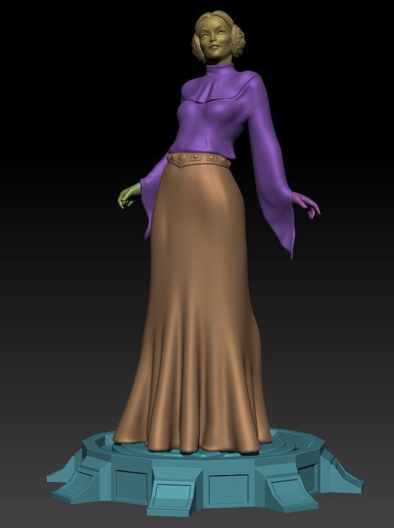 Princess Leia 3D print model_6