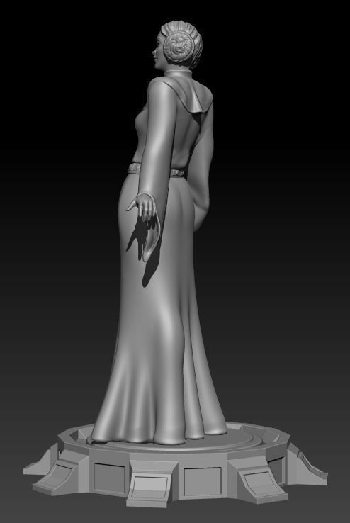 Princess Leia 3D print model_1