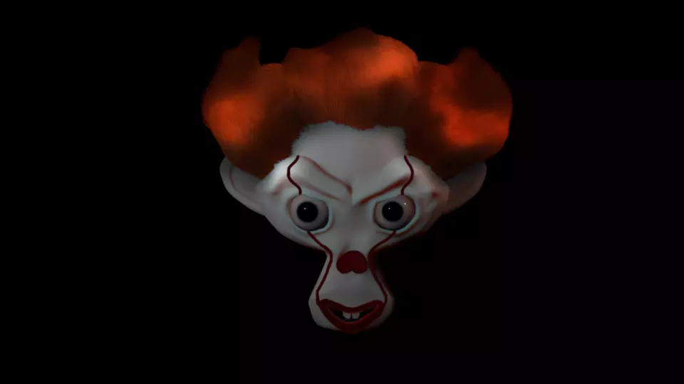 Blender Suzanne Pennywise Clown 3D model_0