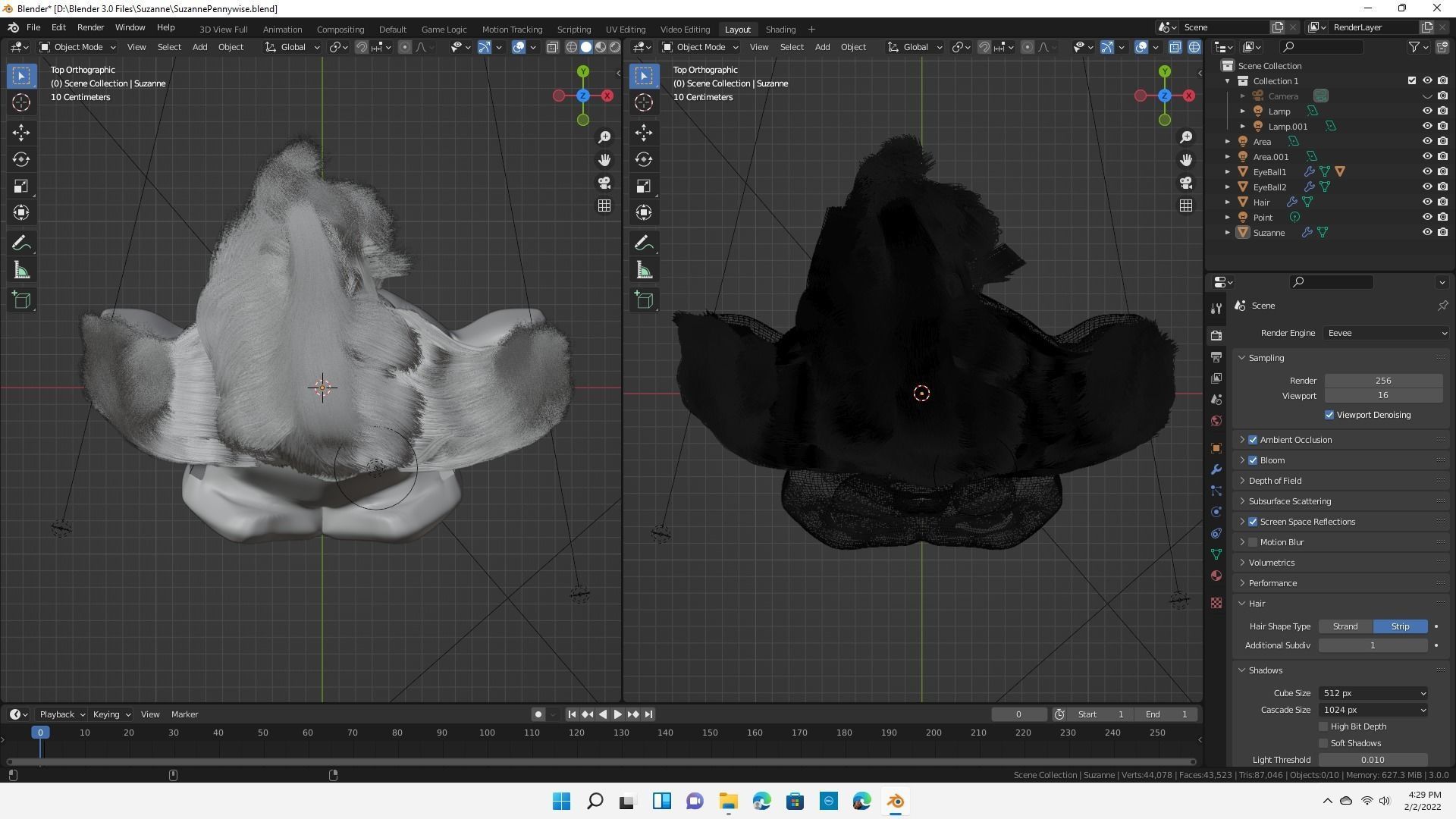 Blender Suzanne Pennywise Clown 3D model_2
