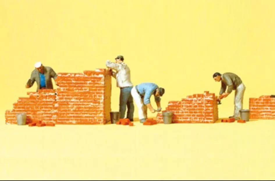 red  bricks scale h0 3D print model_0