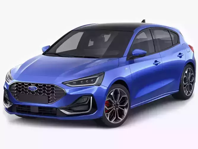 Focus Hatchback 2022 3D model Focus Hatchback 2022 3D model