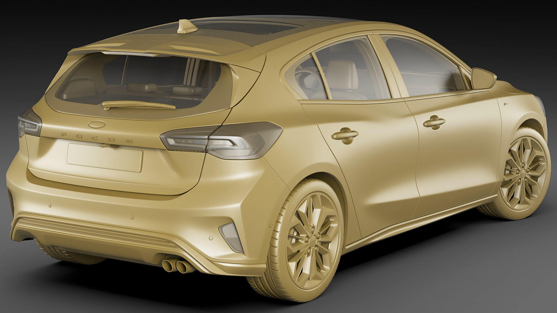 Focus Hatchback 2022 3D model_22