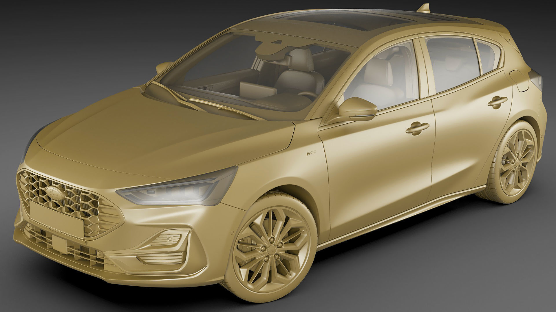 Focus Hatchback 2022 3D model_21