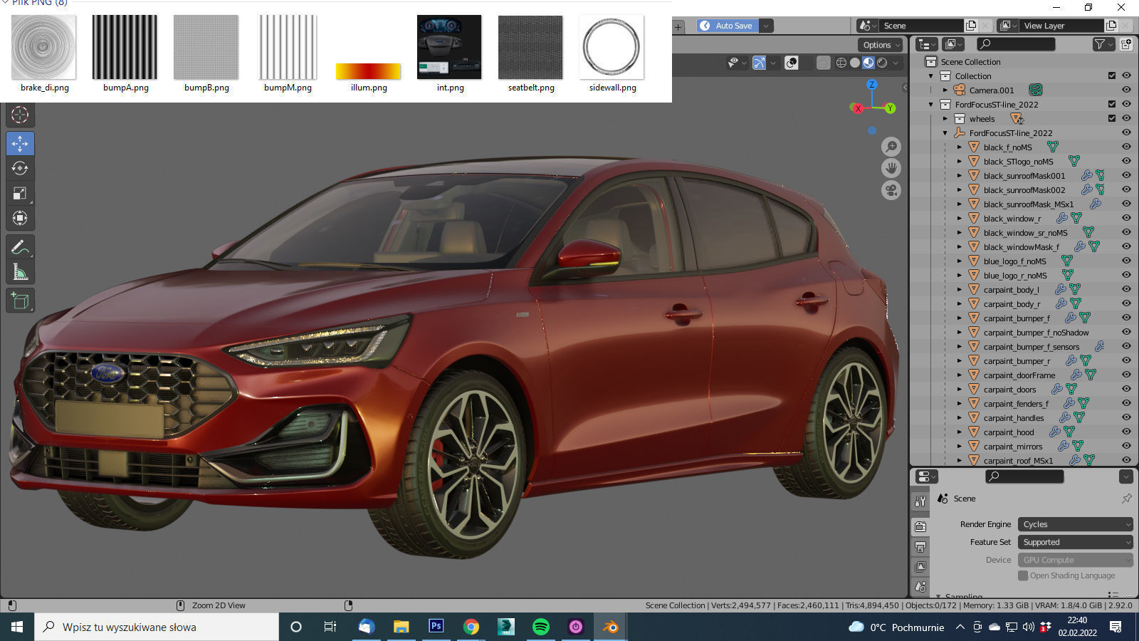 Focus Hatchback 2022 3D model_31